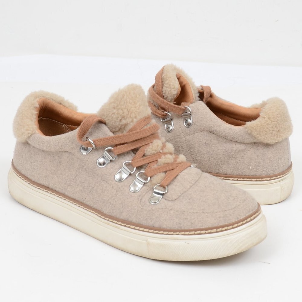Crown Vintage Kalita Shearling Detailing Sneaker Size 9 Winter Outdoor Shoes